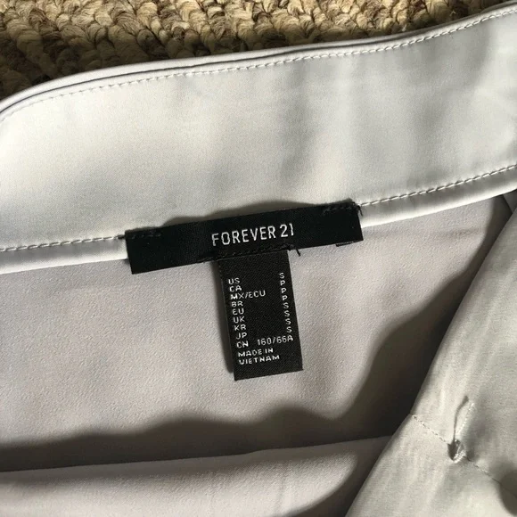 Forever 21 Baby Blue Satin Miniskirt - Picture 6 of 8